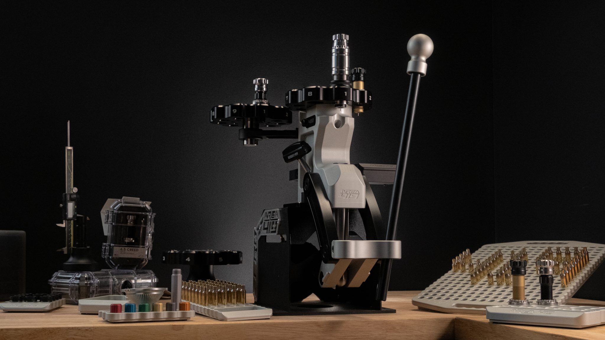 Area 419 ZERO Gen 2 Reloading Press — the centerpiece of ZeroPoint's precision hand-loading operation